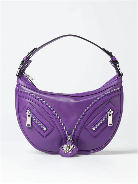 borsa viola versace|versace borse donna.